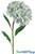 Blue Hydrangea Silk Artificial Flower with Extra Long Tall Stem