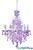 Purple Beaded Chandeliers 6 Lights ShopWIldThings.com