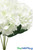 Floral Spray Hydrangea Bouquet Flowers Artificial Cream White Decorations for Weddings | ShopWildThings.com