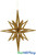 Gold Glitter Star Ornament 3-D Collapsible Event Decor ShopWildThings.com