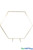 Gold Metal Hexagon Shaped Metal Backdrop Arch ShopWildThings.com