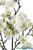 Close Up Photo of Realistic White Artificial Cherry Blossoms on Brown Branch Spray ShopWildThings