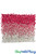 Super Full Fuchsia to White Ombre Fabric Backed Flower Wall at ShopWildThings