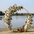 Lakeside Boho Wedding Ceremony with Gold Round "Destiny" Arch by ShopWildThings.com