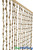 Boho Style Decor Beaded Curtains made of Jute Rings, Handmade ShopWildThings.com