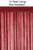 Dark Red String Curtain Fringe Panel for Doors and Windows, 12' Long Rod Pocket Curtain Backdrop by ShopWildThings.com