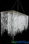 Dazzling Rectangle Chandelier 31 1/2' Long x 12" Wide with Draping Diamonds and Pendants up to 18" in length