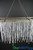 Gold Metal Frame Rectangle Beaded Crystals Chandelier ShopWildThings.com