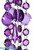 ShopWildThings Purple Acrylic Beaded Garland Strands Feature High Quality Beads with Superb Clarity