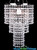 ShopWildThings Tiered Chandelier Madison Features Crystal Iridescent Beads, 26" Long for Weddings, Events, Parties and Around the House