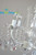 COMING SOON! Chandelier "Daphne" Glimmering Draped Real Glass Crystals - 12" X 12" X 16" - 4 Lights!