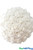 13" White Rose Pomander Kissing Ball with Hanging Ribbon, Near to Real Foam Flowers, ShopWildThings.com