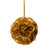 8.5" Gold Pomander Flower Ball Garland | Silk Floral Wedding Decorations | Hang, Carry or Tabletop | ShopWildThings.com