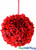 10" Bright Red Pomander Flower Ball Garland | Silk Floral Wedding Decorations | Hang, Carry or Tabletop | ShopWildThings.com