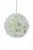 10.5" Ivory Roses Pomander Flower Ball Garland | Silk Floral Wedding Decorations | Hang, Carry or Tabletop | ShopWildThings.com