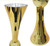 COMING SOON! Reversible Glass Trumpet Vase - Metallic Gold - 2' Latour Vases