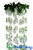 Floral Chandelier Kit Kaleen, 6 Foot Long Hanging Column of Ivy and Floral Garlands, ShopWildThings.com