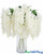 Fluffy Cream White Floral Sprays Draping Garlands ShopWildThings Fuchsia Flowers