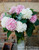 Combine Pure White Silk Hydrangea Blooms for a Fresh Look Centerpiece by ShopWildThings.com