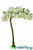 Giant Side Swept Tree, Artificial Flowering Cream & Greenery Wisteria Tree, Branches Bend to Shape, ShopWildThings.com