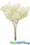 Cream White OffWhite Silk Artificial Dogwood Flowers Stem Picks ShopWildthings.com