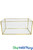 9 3/4" long x 4 3/4" wide x 4 5/8" tall Clear Terrarium with Gold Trim, ShopWildThings