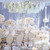 Large Floral Riser Decked with Dangling Flower Garlands Creates a Spectacular Visual Showpiece, ShopWildThings.com