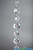ShopWildThings Diamante Duo Topper Features Multi Size Crystal Iridescent Beads with 2 Tiers, Create Unique Table Centerpieces