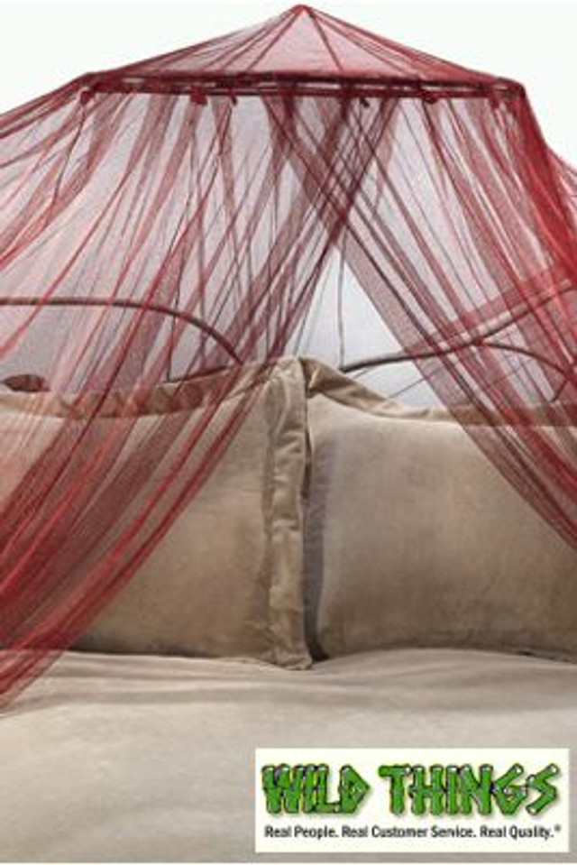 Brown Bed Canopy, Round Mosquito Net Canopy