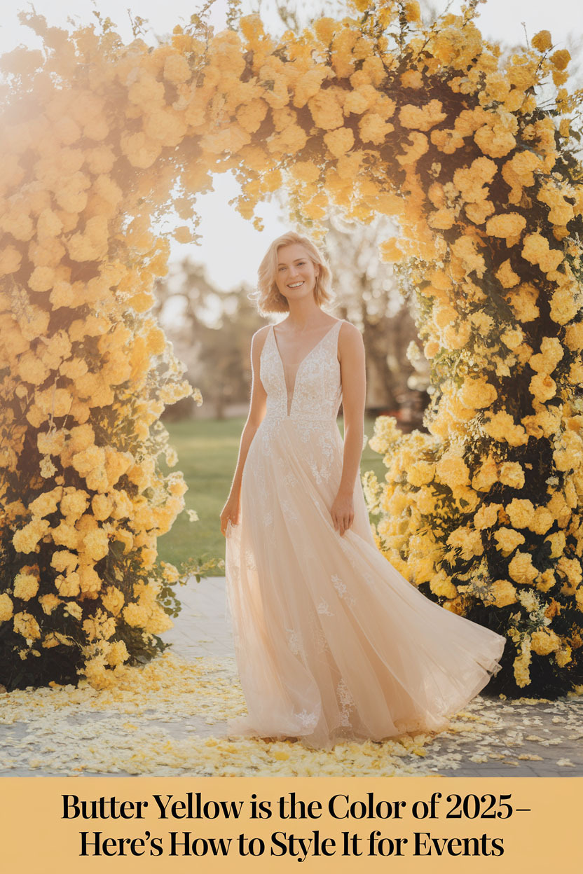 Silk Florals in the Season’s Sweetest Yellow Butter yellow is here to stay—and our silk floral collection makes it easy to add just the right amount of color and softness to your wedding and event setup without overpowering the space.