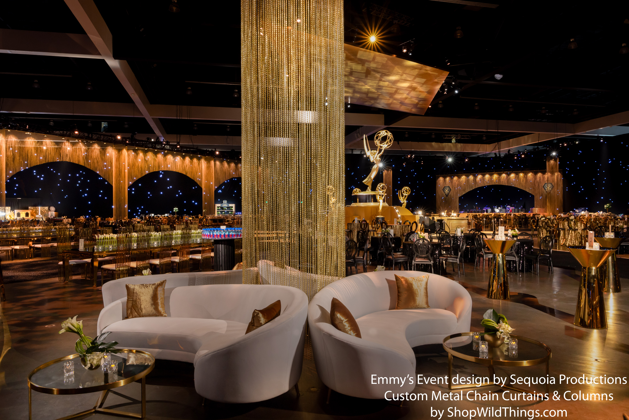 Gold Metal Chain Column