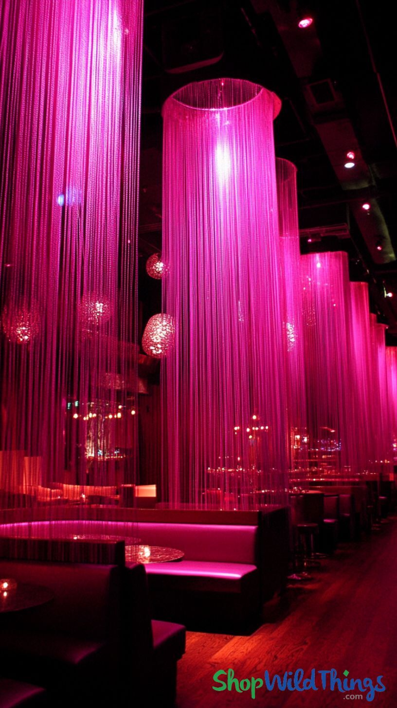 Discover unique event decor ideas with customizable String Curtains from ShopWildThings.com, perfect for elevating weddings, birthdays, and special celebrations.