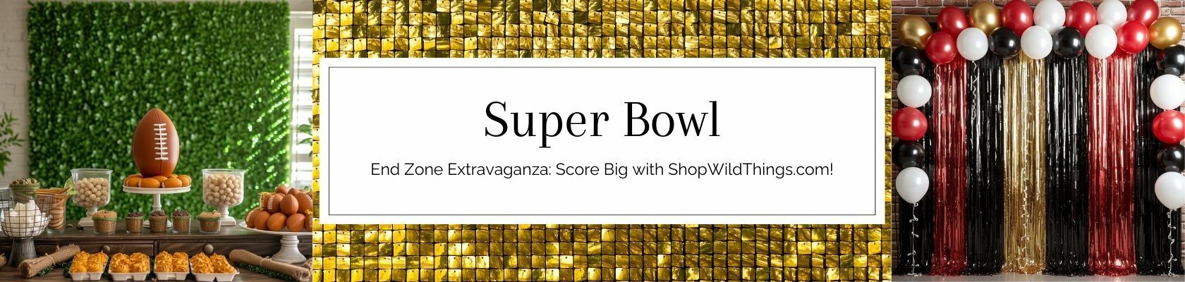 Football Super Bowl Party Decor by ShopWildThings.com