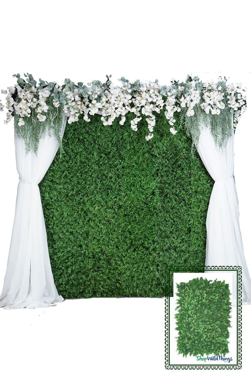 Image of Greenery Wall Kit - 8' x 8' Portable Backdrop Kit - Common Boxwood