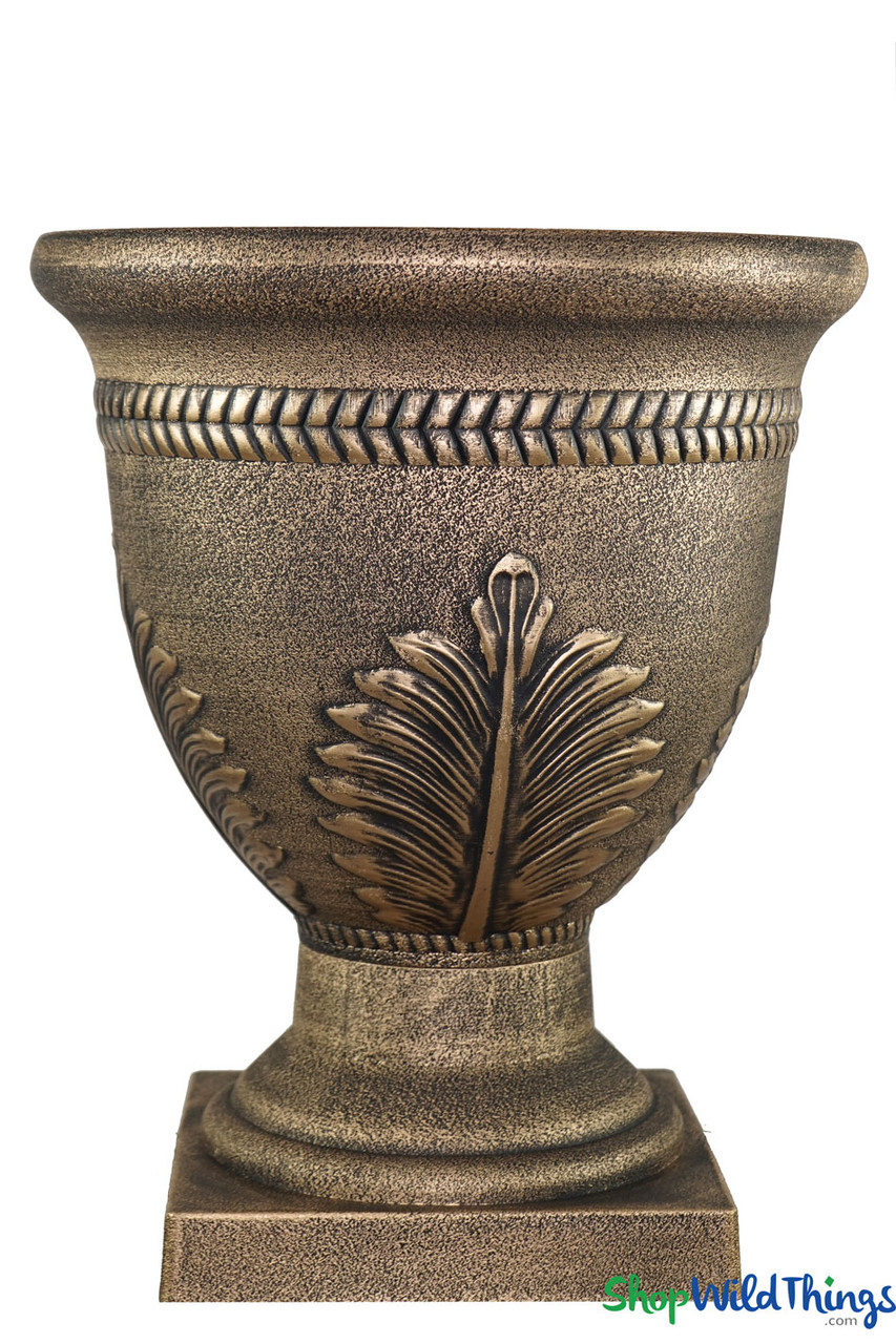 Image of New Arrival! Grecian Planter & Urn - Golden Bronze - 18 3/4
