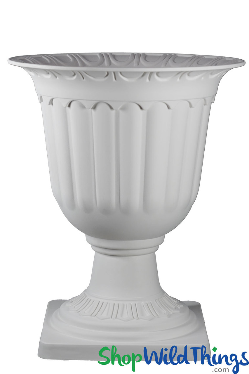 Image of New Arrival! Grecian Planter & Urn - White - 18 3/4
