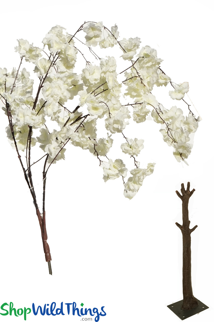 Image of Interchangeable Replacement Cream Weeping Cherry Blossom Flower Branch - 40