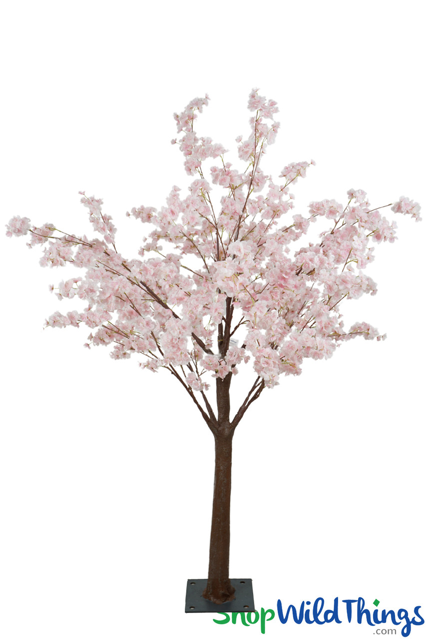 Image of BRAND NEW! (2 Colors) Flowering Artificial "Dainty Clarabelle" Tree Extra-Full - 6' Tall - Pink & White