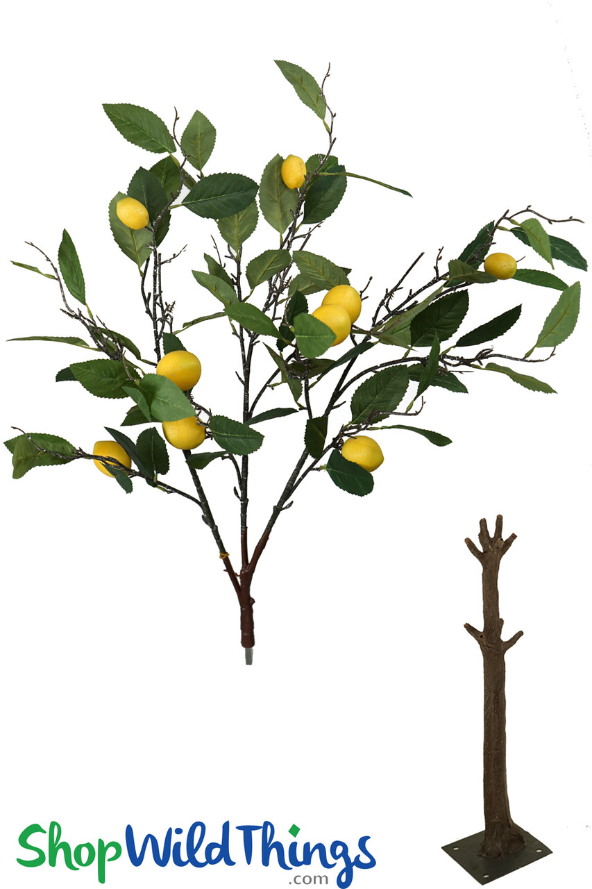 Image of BRAND NEW! Interchangeable Replacement Greenery Nearly Natural Lemon Branch - 32"