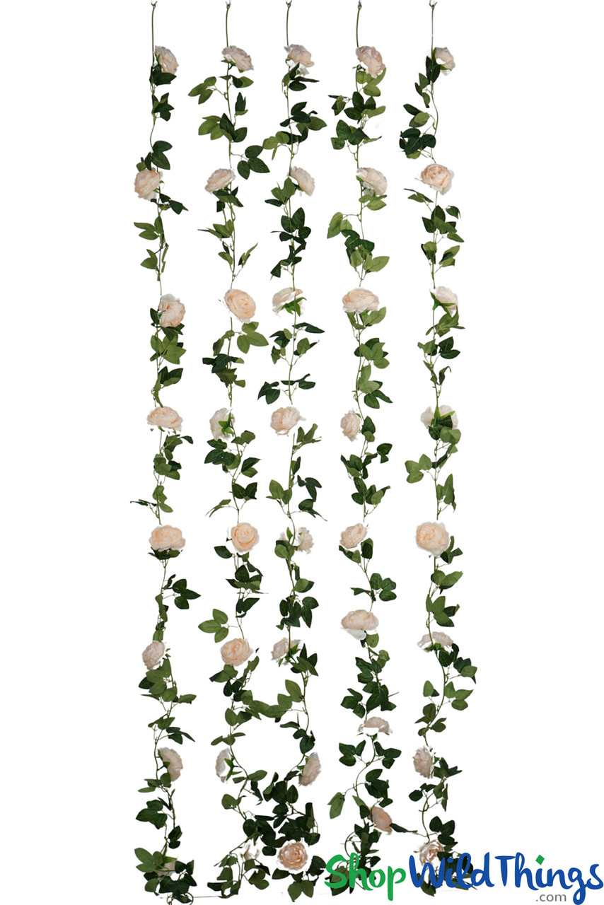 Image of 6 Colors New Peony Floating Floral Garlands