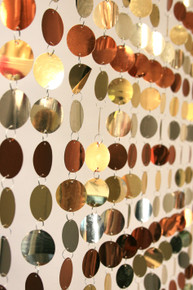 Bubbles Beaded Curtain - Gold - 3 ft x 6 ft