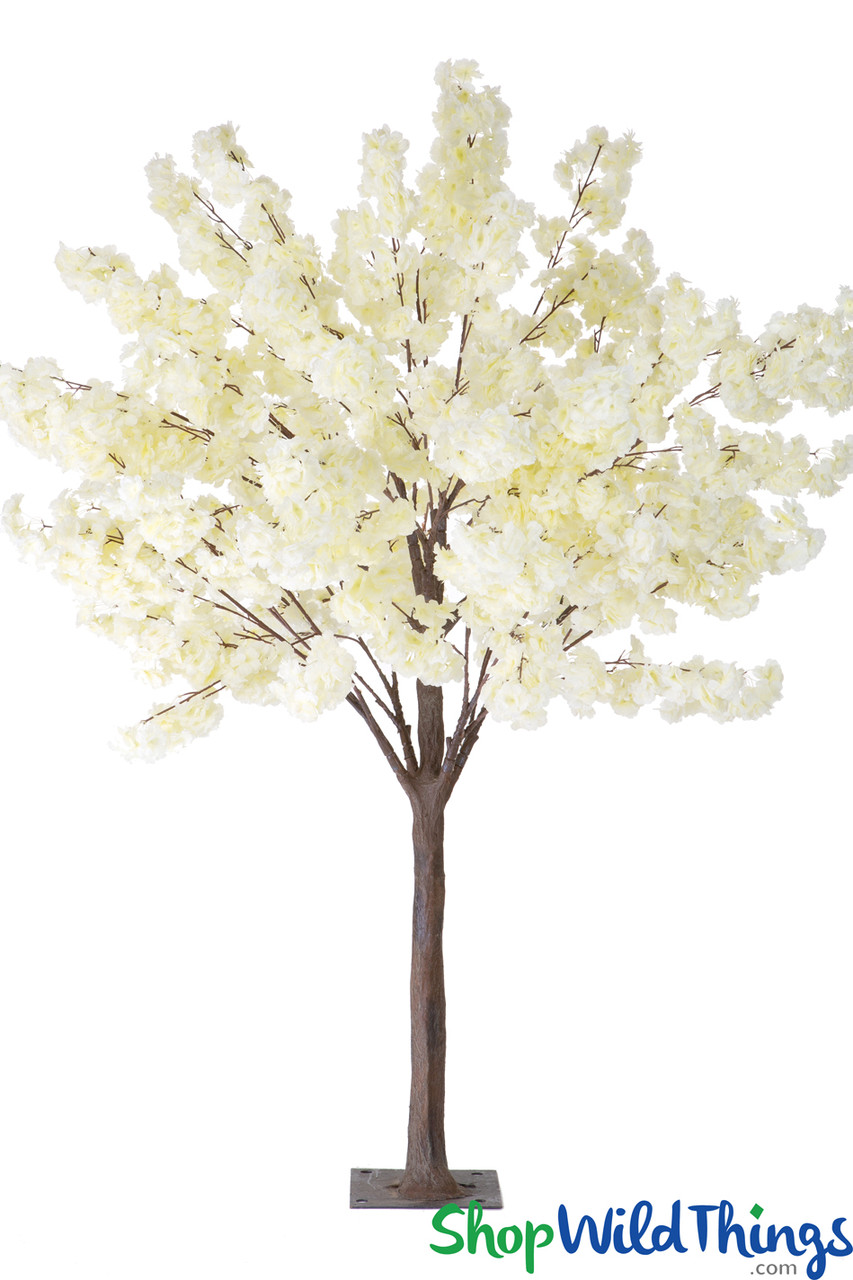 Image of Flowering Artificial Dogwood Tree Extra-Full - 6' Tall - Cream