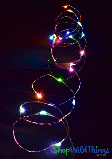 Fairy String Lights with 20 LED's, Multicolor Colorful Rainbow, Decorative  String Lights, LED Strands