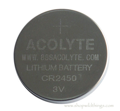 Acolyte CR2450 3V Lithium Coin Batteries, 4 Pack - For SUMIX