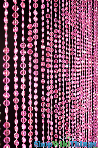 Pink Diamonds Sparkling Beaded Curtain - Party Decor