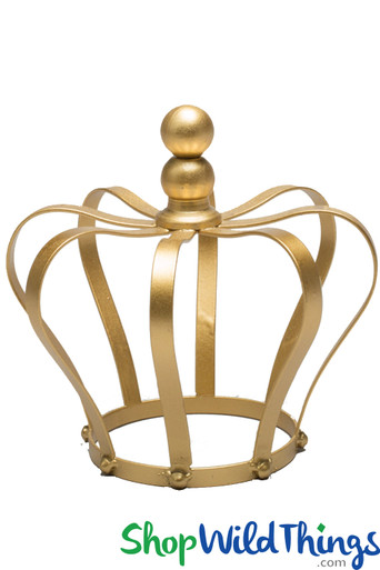 Crown Centerpiece, Cake Topper, Candle Holder - Gold 8