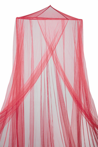 red mosquito net