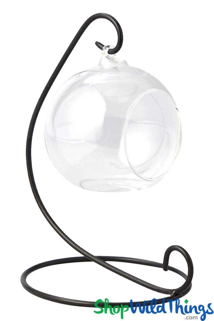 Image of Hanging Glass Candle Holder with Stands