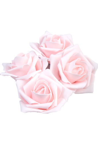 Real Feel Foam Roses 2 - Baby Pink - 12 Pcs (Floating!)