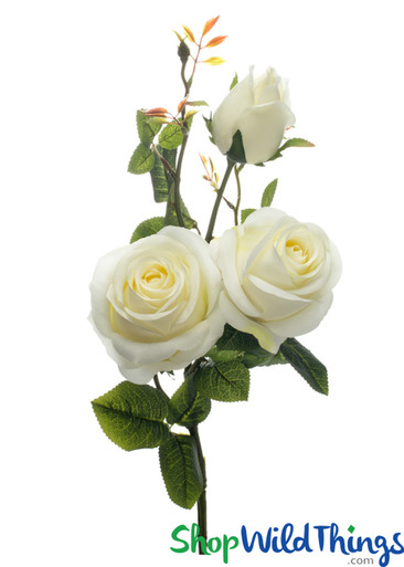 Silk Roses Spray - 3 Heads - 31